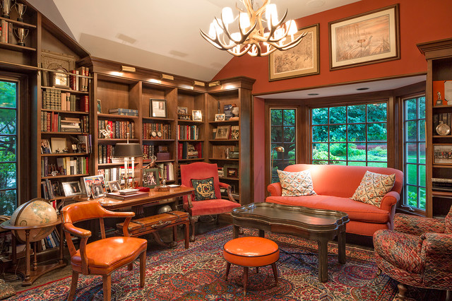 French Country American Traditional Home Office Omaha By Frasier Martis Architects P C Houzz