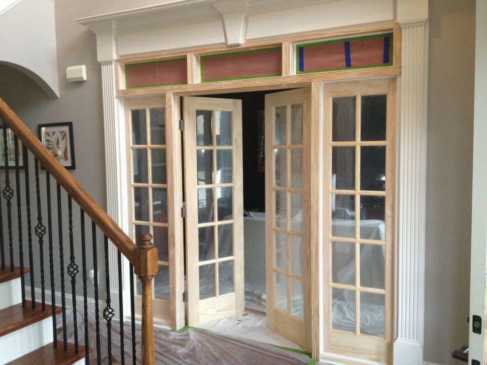 French Door Installation (Office) Contemporary Home Office