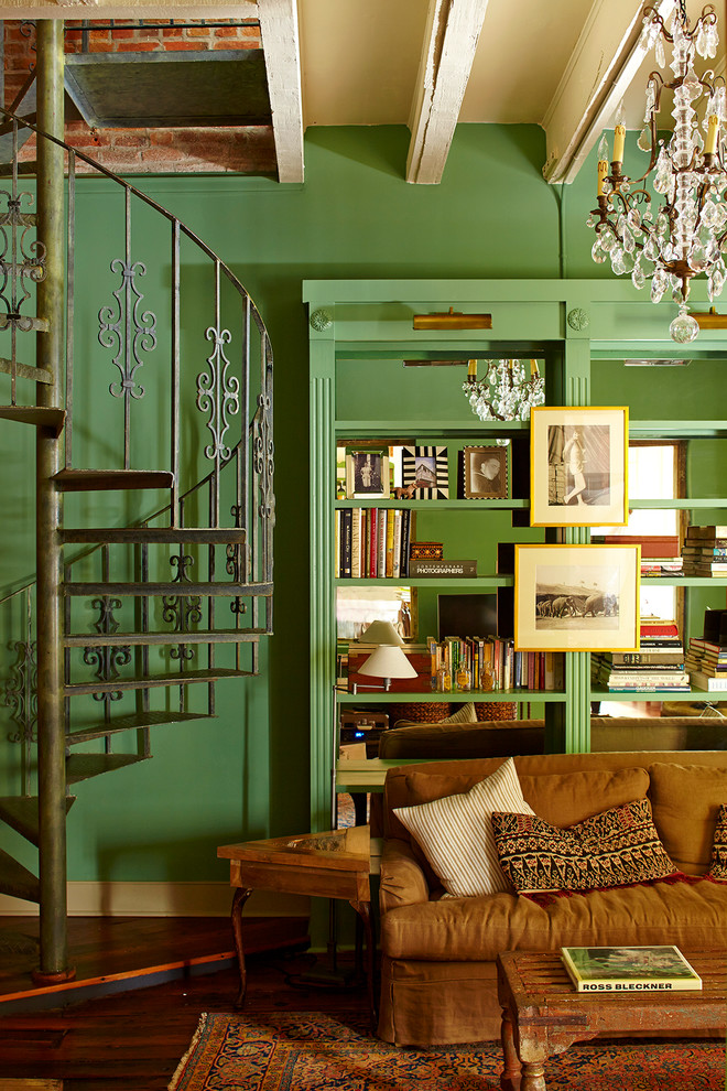 Inspiration for an eclectic home office in New Orleans.