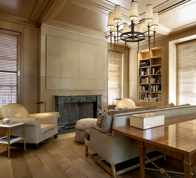 French Townhome Chicago Gold Coast Classique Bureau à domicile