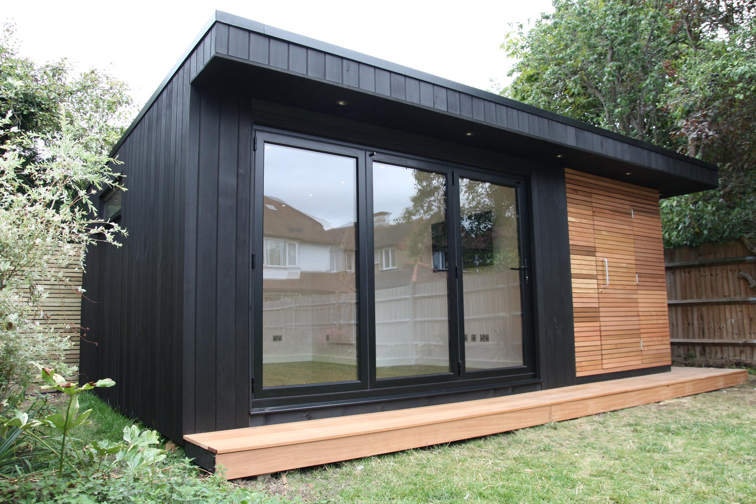 Garden Office with Storage Shed and Sauna - Contemporary - Home Office -  London - by Office In My Garden Ltd | Houzz