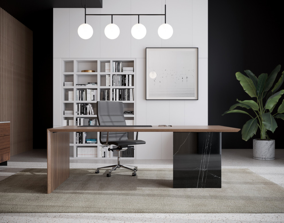 Gia Desk Contemporary Home Office Los Angeles by Rove Concepts