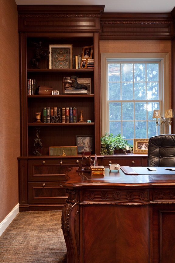 Elegant home office photo in Philadelphia