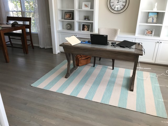 Grey Hardwood Floors - Modern - Home Office - Raleigh - by Tri Point