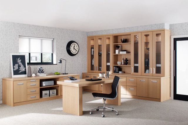 Hammonds Willoughby Home Office in Light Oak - Contemporary - Home ...