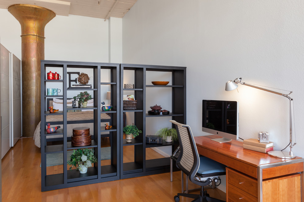 Photo of an industrial home office in San Francisco.