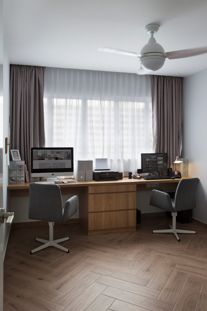 Example of a danish home office design in Singapore