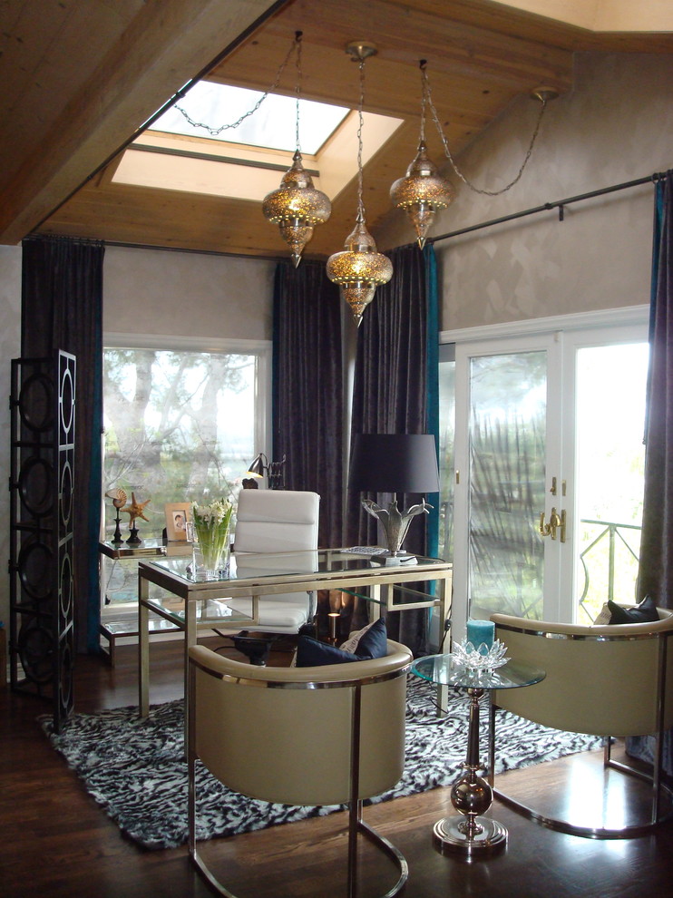 Bohemian home office in Los Angeles.
