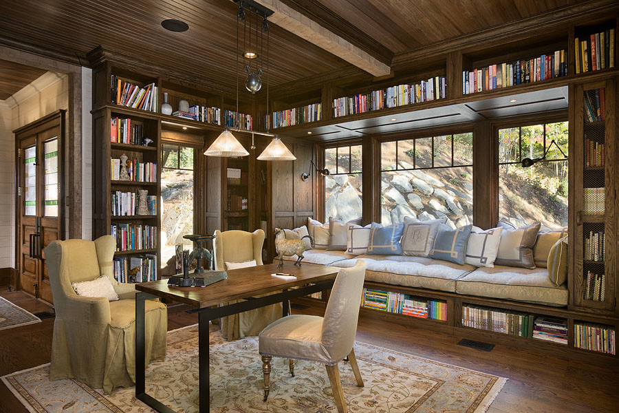 Rustic home office in Other.
