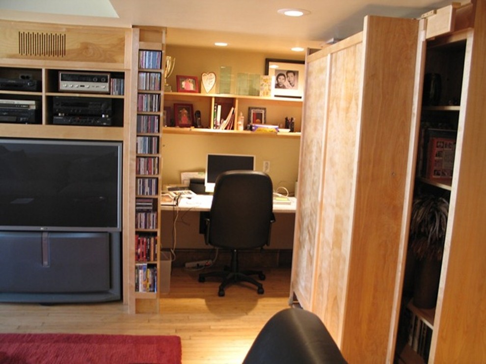 Hidden Office / Moving Bookcase Contemporary Home Office