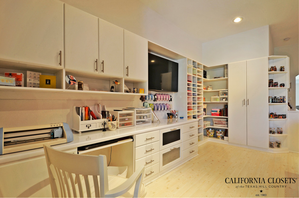High Class Craft Studio Eclectic Home Office Austin By California Closets Of The Texas Hill Country