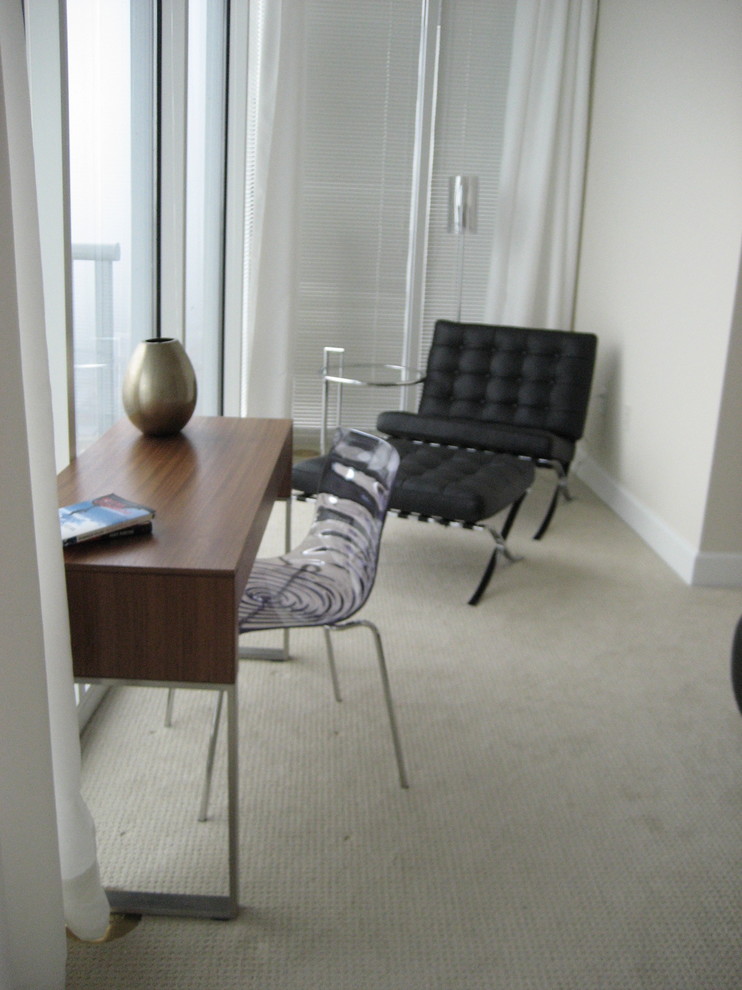 HighRise Condo in Downtown Raleigh Contemporary Home Office Raleigh Houzz