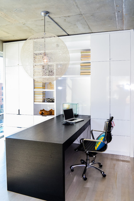 Illustration of Industrial Condo Renovation With Industrial Lighting