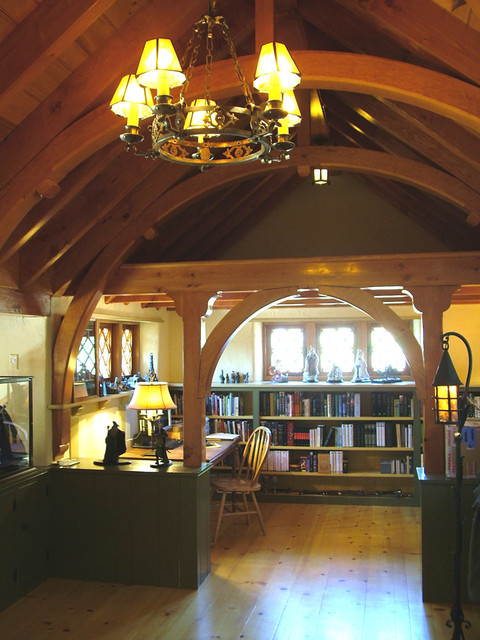 Hobbit House - Rustic - Home Office - Philadelphia - by Archer & Buchanan  Architecture, Ltd.