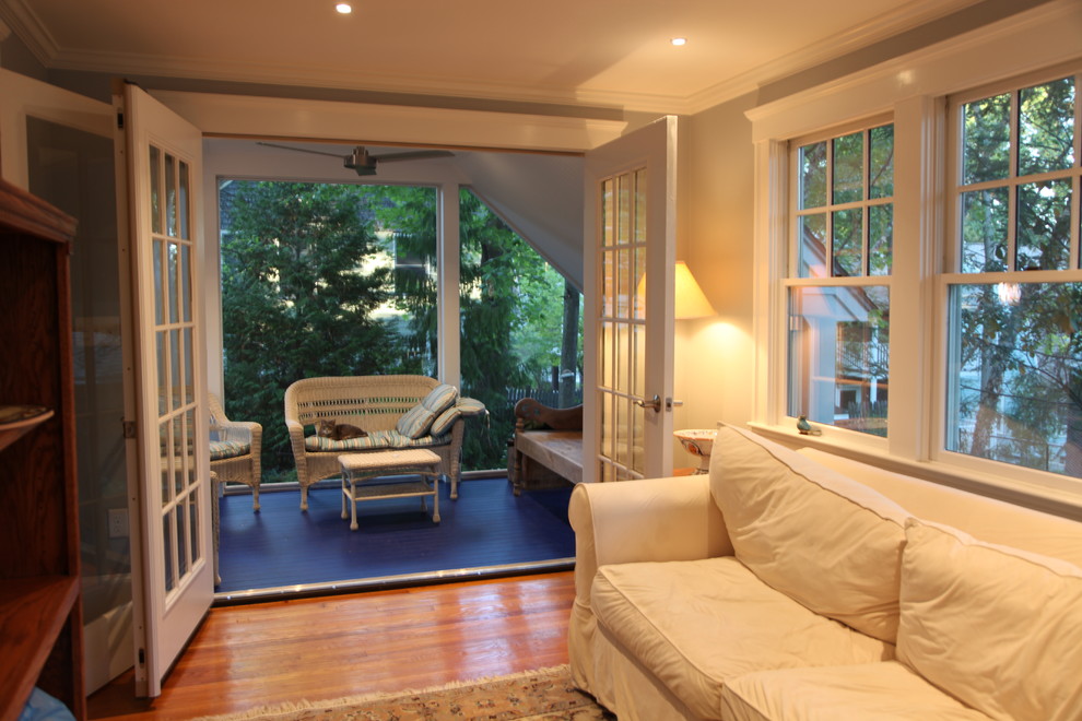 Home office and screen porch renovation Traditional Home Office