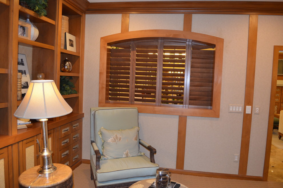Пример оригинального дизайна: кабинет в морском стиле