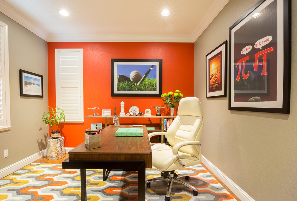 Home Office in Pleasanton Hills Contemporary Home Office San Francisco by DekoRati