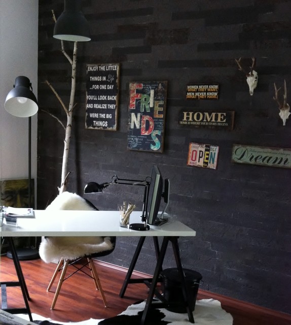 Home Office Industrial Style Arbeitszimmer Sonstige Von Ikon Design Studio Houzz