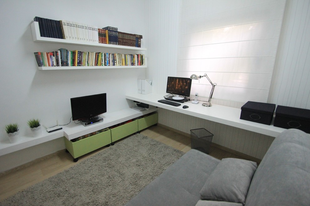 Home office - modern home office idea in Other