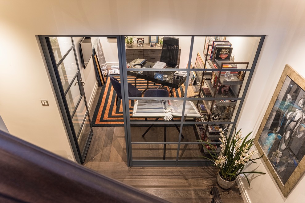 Home Office Transitional Home Office London by RBD Architecture