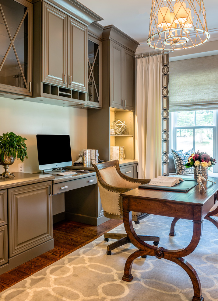 Transitional home office photo in DC Metro