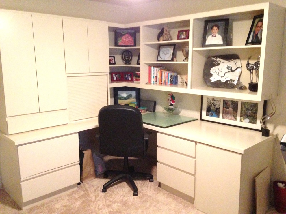 Home Office white Modern Home Office Sacramento by