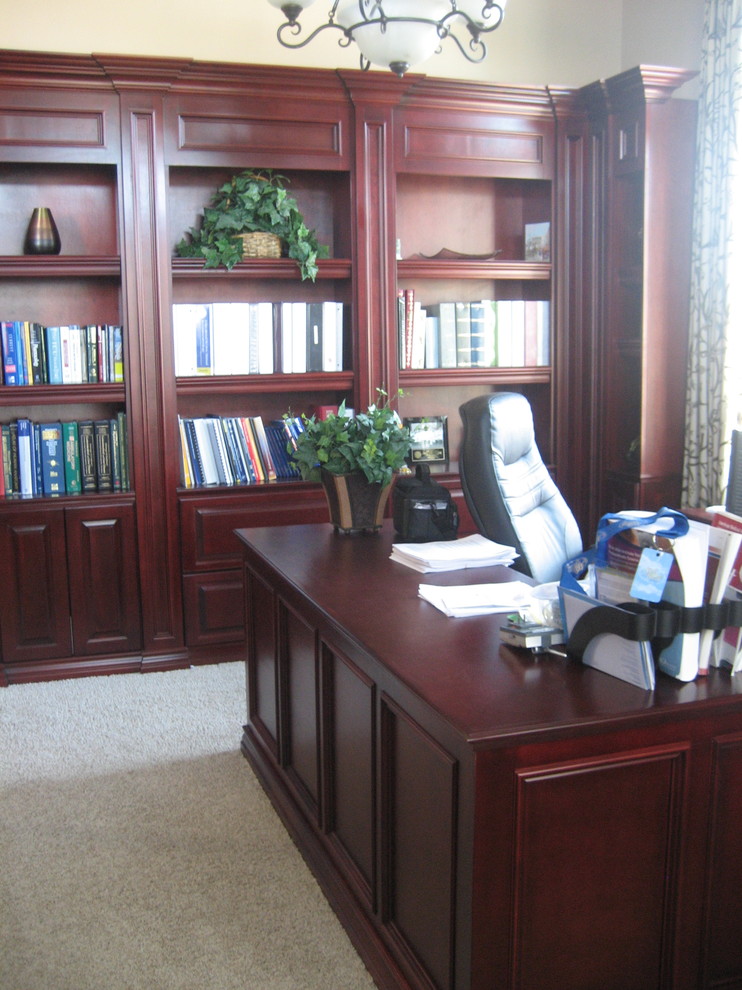 Elegant home office photo in Orange County