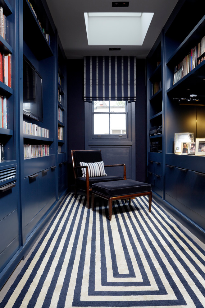 Inspiration for a contemporary home office in London.
