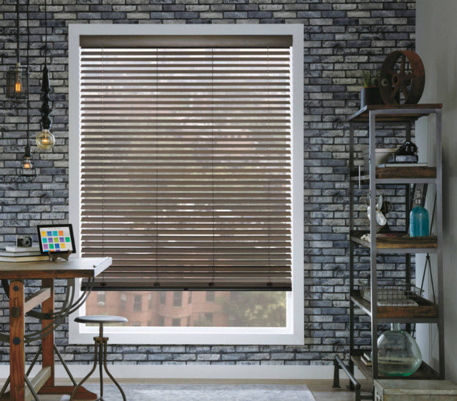 Hunter Douglas Horizontal Blinds Industrial Home Office New York