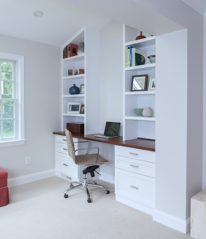 Interior Renovation in Wynnewood Transitional Home Office Philadelphia by Rudloff Custom