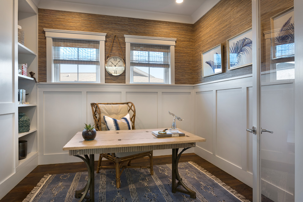 Inspiration for a coastal home office remodel in Charleston