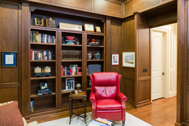 Jim S Library Bar Built Ins Transitional Home Office Charlotte By Impact Design Resources Houzz