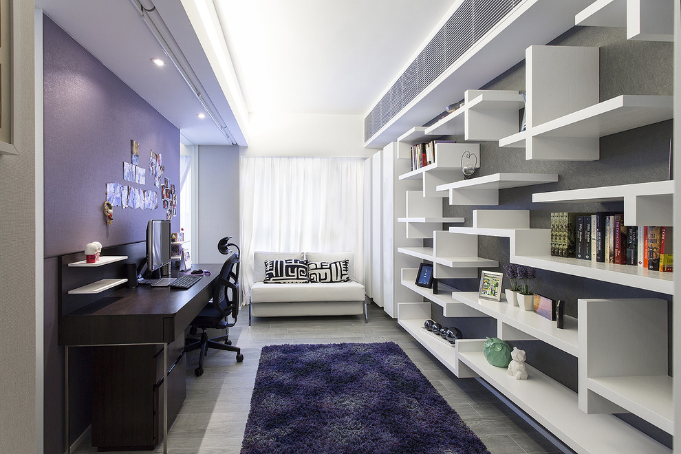 Kenville Building Contemporary Home Office Hong Kong by S.I.D