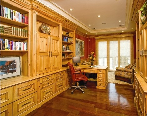Elegant home office photo in Philadelphia