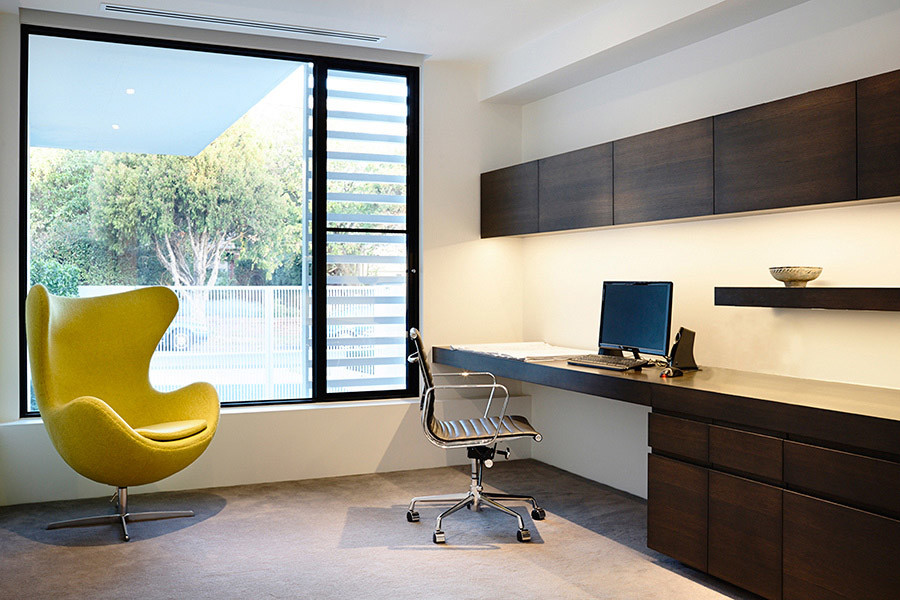 Modernes Arbeitszimmer in Melbourne