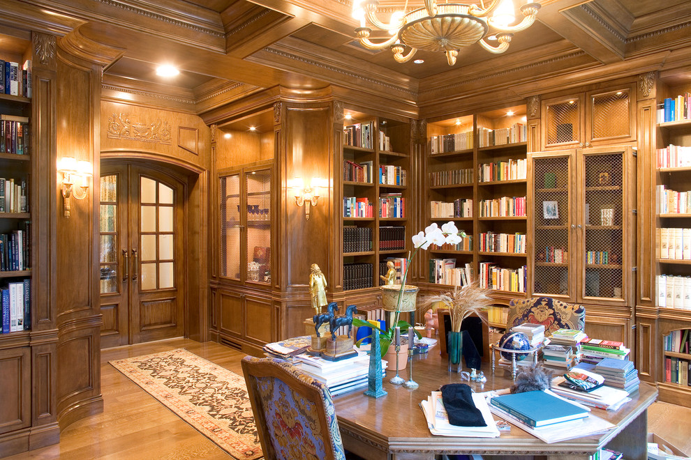 Le Provencal Traditional Home Office Miami by GAA Architects