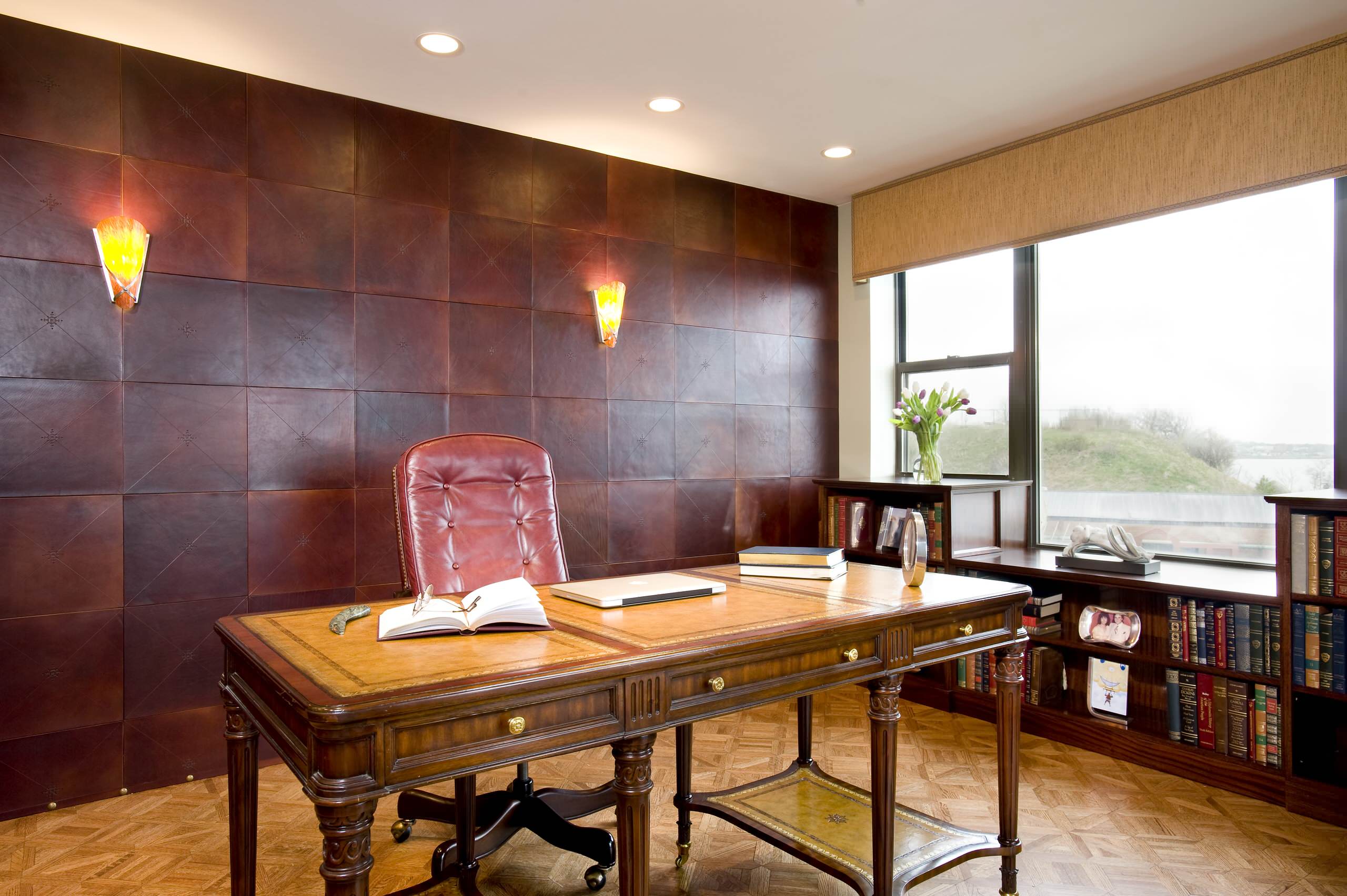 Leather Wall Covering Houzz, Leather Wall Coverings Designs