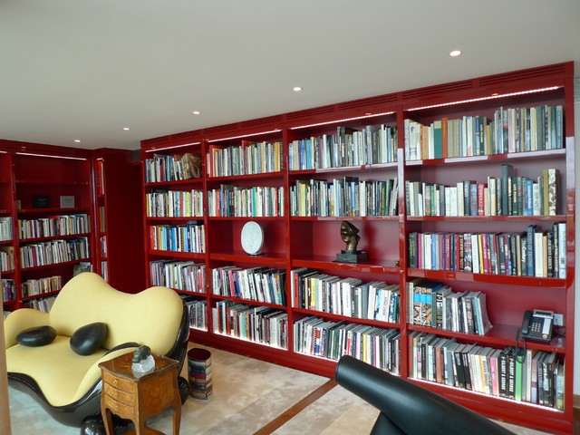 Image showcasing London Penthouse Library - Contemporary - Home Office - London - by ...