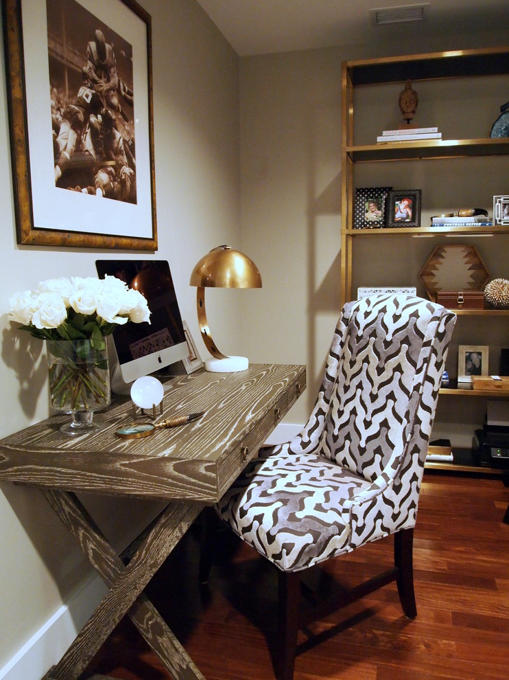 Bohemian home office in New York.