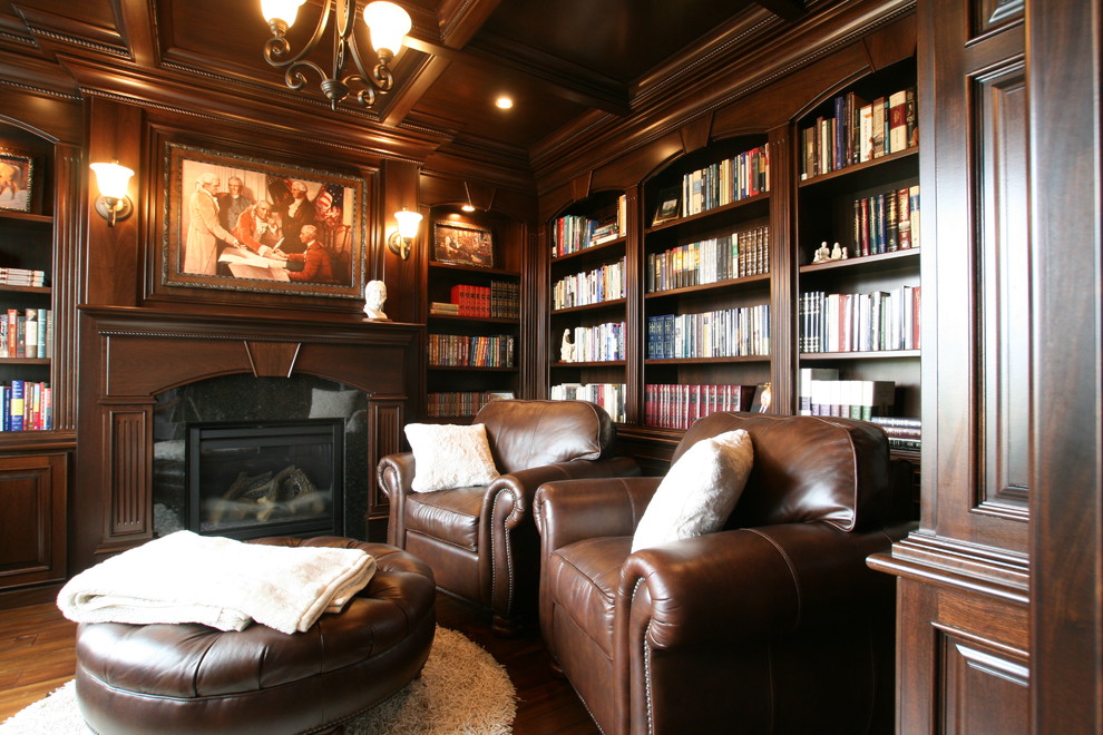 Mahogany Office Bismarck, ND Traditional Home Office Other by Interior Woodworks Houzz