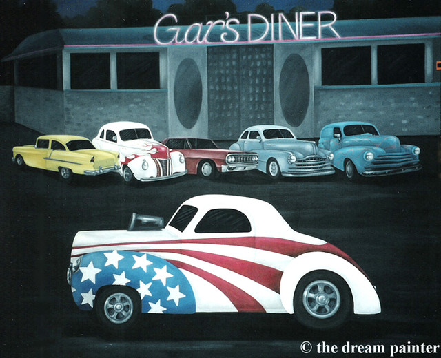 Man Cave mural Classique Bureau à domicile Los Angeles par The