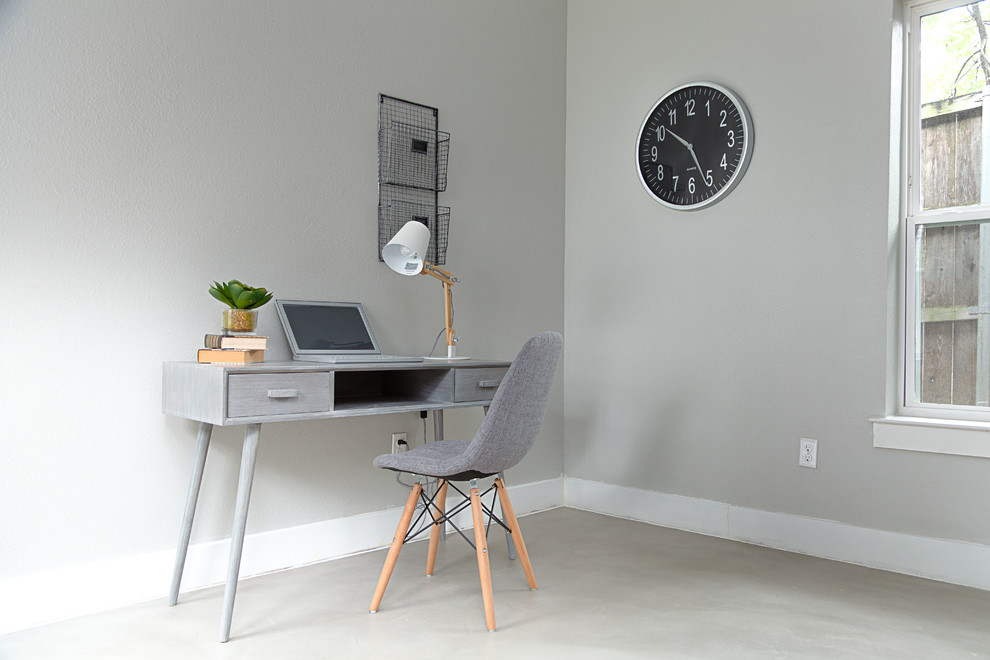 Свежая идея для дизайна: кабинет в стиле ретро - отличное фото интерьера