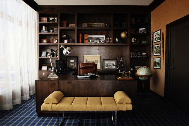 Modern Classic Office - Modern - Home Office - Los Angeles - by BAM Design  Lab | Houzz AU