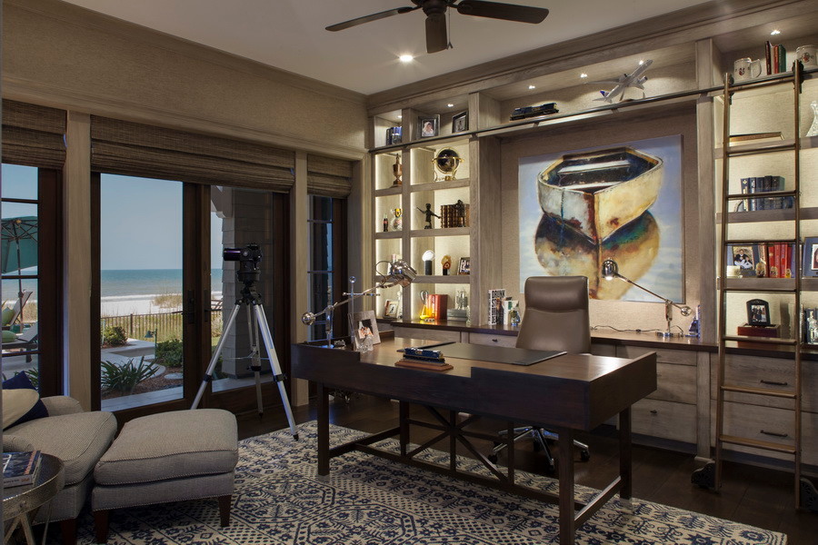 Modern Coastal - Beach Style - Home Office - Jacksonville - by Morales