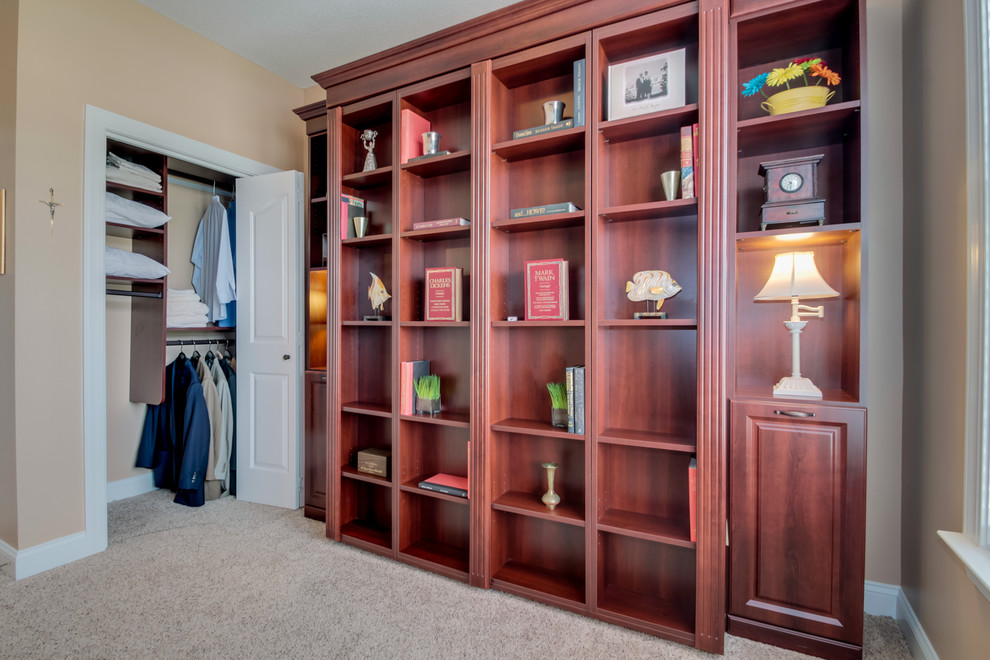 Murphy bed/bifold bookcase Traditional Home Office Charleston