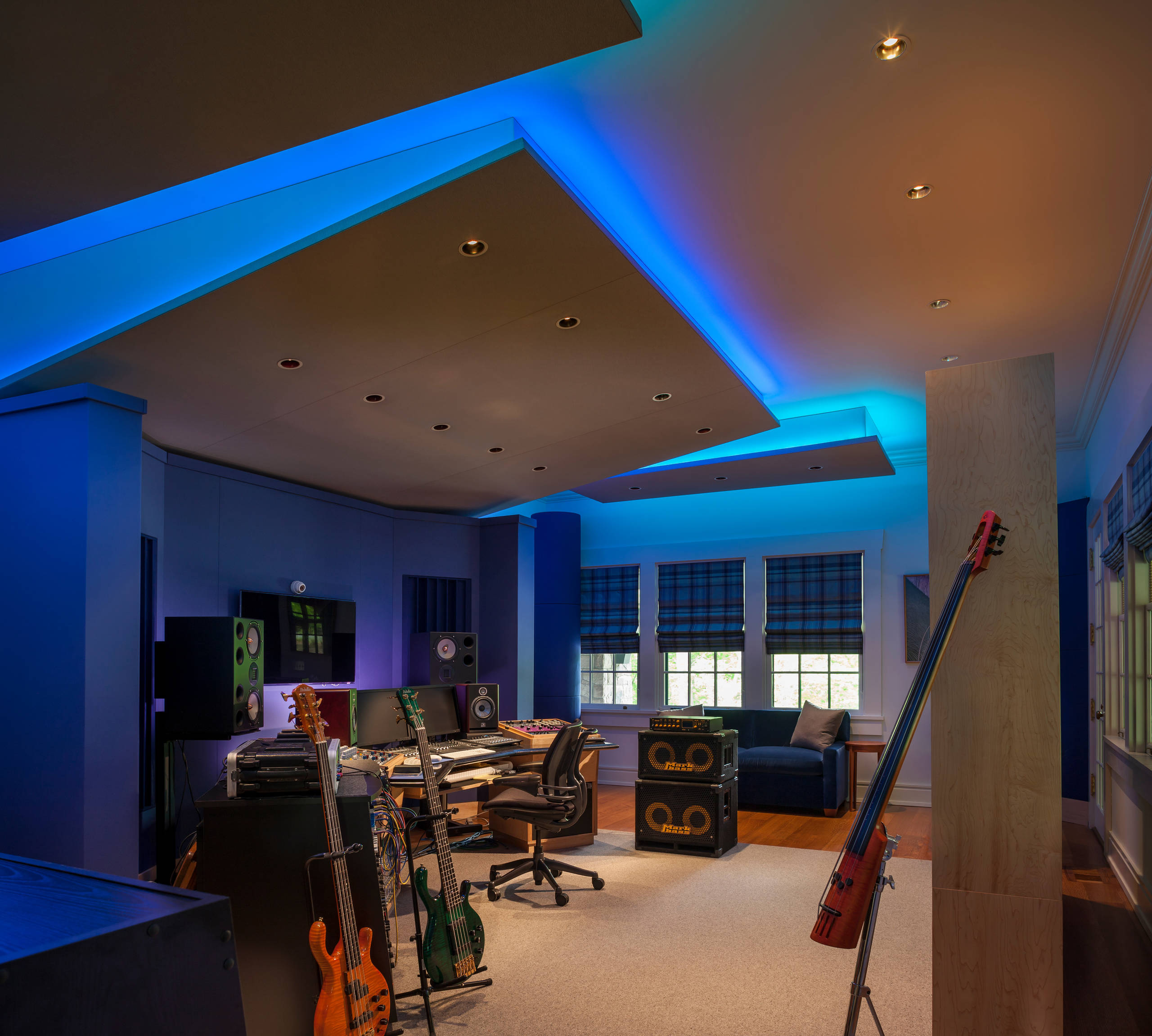 Music Studio Guest House - Contemporary - Home Office - New York - by HOBBS  INC | Houzz