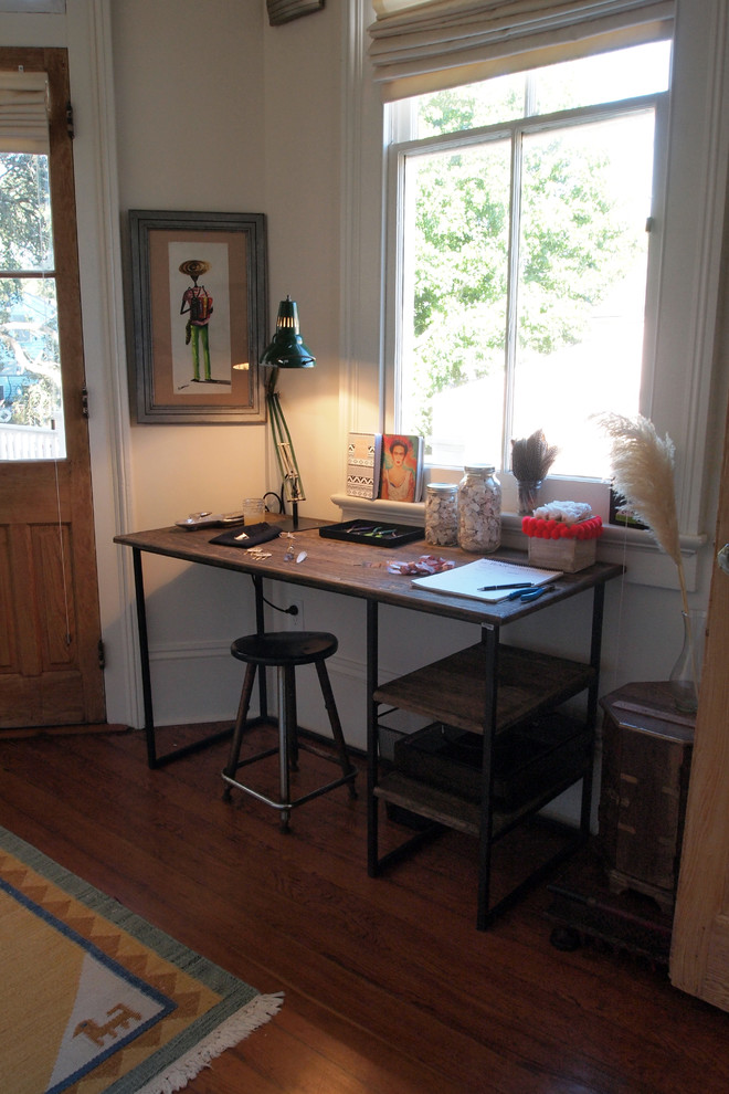 Bohemian home office in New Orleans.