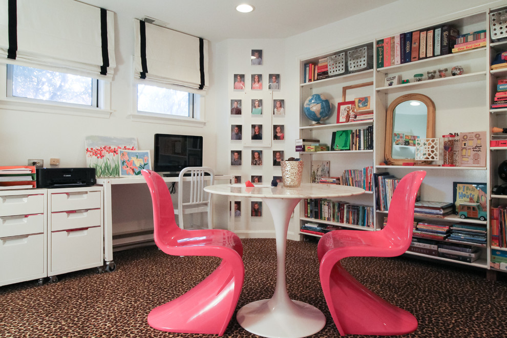 Home office - transitional home office idea in DC Metro