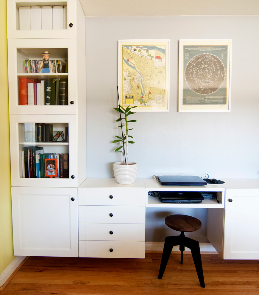 Eclectic home office in Los Angeles.
