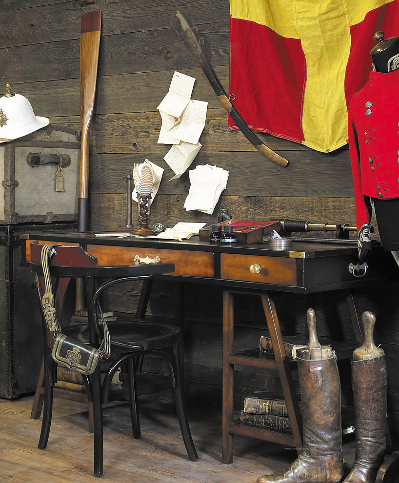 nautical home office Beach Style Home Office Miami by Inviting